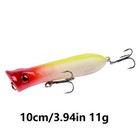 10pcs Fishing Lure Popper Set Crankbait  Fishing Hard Baits For Trout Bass Perch