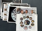 1970-1974 Nasa Apollo Manned Missions Official Color Picture Prints Lot