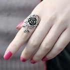 Elegant 925 Sterling Silver New Fashion Jewelry Charms Rose Flower Ring Size 10