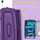 3 Piece Set Suitcase Upright Spinner Softshell Lightweight Luggage