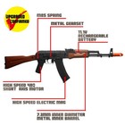 Emerbu Ak74 Gel Ball Blaster Metal Gearset 11 1v Battery Semi fully Auto For 15 