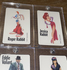 1987 Disney Who Framed Roger Rabbit 4 Card Lot W jessica Rabbit    Rare   