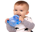Nuby Non-drip 3-stage Wide Neck Bottle To Cup  8 Ounce  Colors May Multicolor