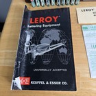 K e Leroy Lettering Set Keuffel   Esser Drafting Kit W  Wood Case And More Read
