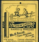 Rare - 1893 Firecracker 4th Of July Printer Fuller Lithograph Pittsburgh Ad Card