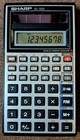 Vintage Sharp El-520 Scientific Solar Calculator W  User Manual Tested Works