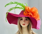 Kentucky Derby Hat Church Tea Party Hat Wedding Hat With Wide Brim
