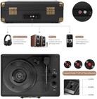 Vintage Vinyl Record Player With Built-in Speakers Bluetooth 3-speed Turntable