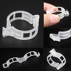 Kamillee Plant Support Clips  100pcs Plastic Garden Clips White 