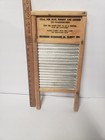 Vintage Dubl Handi Wooden Wash Board Columbus Ohio Washboard Co  18  X 8 5 