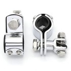 25mm 32mm Foot Pegs Mount Clamp Bracket Universal For Honda Indian Harley Suzuki