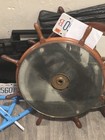 36  Wood Ship Wheel - Large Boat Steering Helm mirror Wooden Nautical Decor