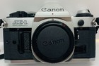 Canon Ae-1 Program 35mm Slr Film Camera Silver W lenses Speed Flash Tested