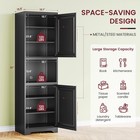 67 tall Narrow Storage Cabinet metal 7   shelf Slim Pantry For Kitchen living Room