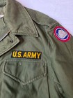 Vintage 1958 Army Jacket Wr Sateen Olive Green 107 Military Drab Regular Small