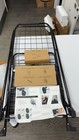 Folding Utility Shopping Cart Jumbo Basket Heavy Duty Rolling Grocery Cart Black