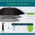Black Compact Auto Open-close Inbrella  Windproof Reverse Folding Design