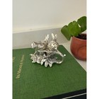 Vintage Silverplate Bird Salt   Pepper Shakers   Figural Branch Stand