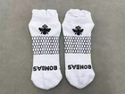 Bombas 3 Pairs Women s Running Ankle Socks - Size Medium 8-10 5 White