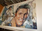Elvis Presley Vintage Minerva Poster Elvis Portrait