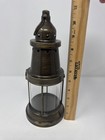 Vintage Metal Bronze Style Lighthouse Votive Candle Holder Display