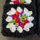 Lot Of 20 5  Variegated Fiesta Flower Crochet Granny Squares Blocks Afghan