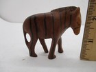 Small Carved Wood Zebra