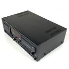 Tascam Cc-222 Mkii Analog Cd Recorder   Cassette Deck Black Good