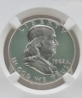 1962 Franklin Half Dollar Proof Ngc Pf 69  Star