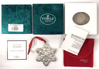 Towle 1996 Sterling Old Master Snowflake Ornament 7th Ed Box Pouch Coa Complete