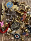 Large Lapel Hat Pin Brooch Lot Junk Drawer Vintage Assorted Pinback Badge