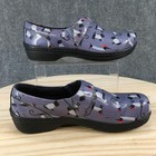 Klogs Shoes Womens 8 5 M Mission Cats And Dogs Print Slip On Work Clogs Purple