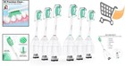 Replacement Brush Heads For Philips Sonicare E-series 6 Pack White Electric