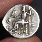 Alexander The Great Coin Choice Vf Ancient Greek Silver Drachm Zeus 301bc