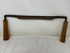Vintage Draw Knife 10    Blade Wooden Handles Primitive Farm  Usa         