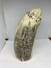 Scrimshaw Replica Whale Tooth Napoleonic Wars 1815 Bone Antique Reproduction