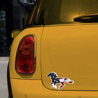 Set Of 2 Usa Sticker Running Horse American Flag Shape 4 In  Proud American Patr