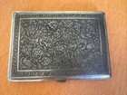 Antique Islamic Middle East Hand Chase 84 Silver Cigarette Case