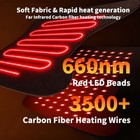 660nm Red Light Therapy Hip Wrap For Sciatica   Hip Pain Relief 3 Heating Levels