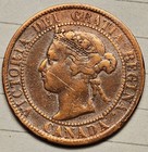1895 Canada Large Cent Circulated Fine Canadian Coin F