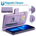 For Iphone 14 15 Plus 13 Pro 12 Pro Max Leather Zipper Wallet Flip Case Cover