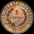 Pcgs Pr64 Rb 1878-e Dominican Republic Pattern 1 Centavo - Rare In Proof   
