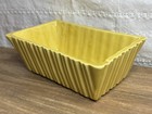 Vintage Cookson Yellow Rectangle Ribbed Pottery Planter Dish No  926 Usa