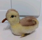 Vintage 60 s Steiff 4  Duckling Duck Germany 3380 Yellow  Button Tag Wool