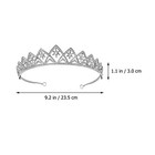 Crystal Wedding Crown Star Tiara Silver Bridal Headdress Rhinestone Headband 