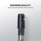 1 8   -27 Npt Pipe Tap  High-speed Steel Thread Tap With Ad  Coating  Heavy-duty