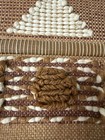 Vintage Mcm Boho Fiber Art Wall Hanging In The Style Of Don Freeman Abstract