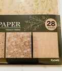 Rare Find     Kraft Origami Paper  5 9   x5 9    4pattern total 28sheets   