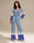 Rare Vtg 60s 70s Emilio Pucci Formfit Palazzo Bell Sleeve Hostess Jumpsuit S m