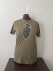 Zero Foxtrot Pull The Pin Skull Grenade Graphic T Shirt Olive Large Usa